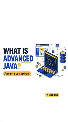 What Is Advanced Java? 🤔 | Explained in Just 1 Minute! 🚀#java #advancejava