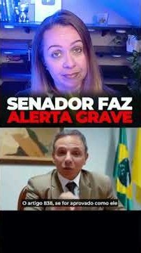 SENADOR FAZ UM ALERTA GRAVÍSSIMO...!! #brasil #politica