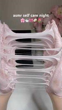 asmr self care night 🌸🎀 #asmr #nails #pink #spring