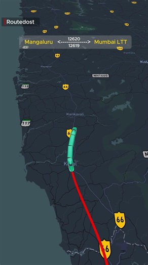 Mumbai LTT Matsyagandha Express (12620) | Routedost #trainroute #travel #shorts