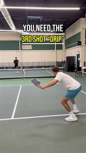 Learn the Drip! (Drive drop combo) #pickleball #pickleballtips
