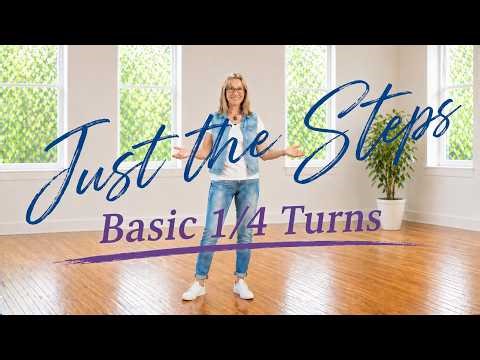 Basic Linedance Moves with 1/4 Turns (Sway, Walk, Vine, Heel/Toe Tap, Rocking Chair; Jazz Box)