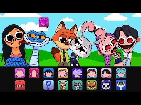 ZOOTOPIA 2 Sprunki Mod / Nick and Judy VS Rumi and Jinu Kpop Demon Hunters VS HAMOOD