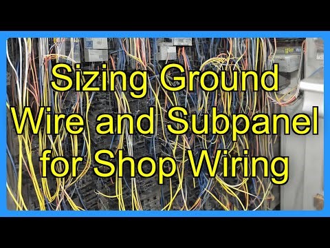 Sizing Ground Wire and Subpanel for Shop Wiring