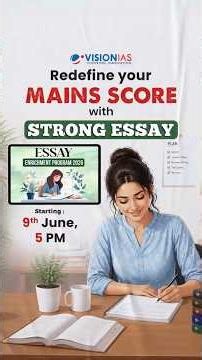 Redefine Your Mains Score with Strong Essay | Essay Enrichment Programme 2026 | Starts: 9 June, 5 PM