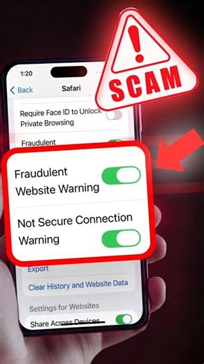 iPhone Warning — Enable This Setting to Avoid Scam Websites ⚠️📱 #ios26 #iphonetips #shorts