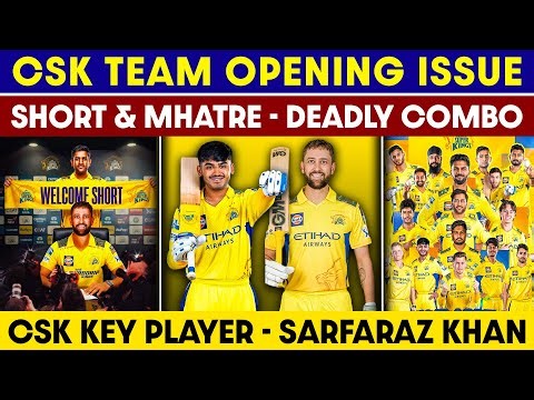 🔴LIVE : IPL 2026 CSK Opening Pair Combinations😱| CSK Opening Pair Issue💥 | CRICTIME |