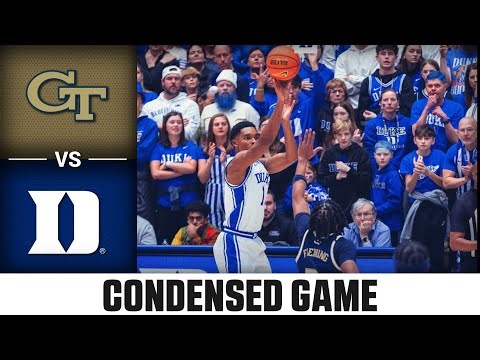 Georgia Tech vs. Duke Condensed Game | 2025-26 ACC Men's Basketball