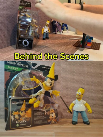 Behind the Scenes Hey Mickey The Simpsons x Disney Homer Simpson Stop Motion Unboxing
