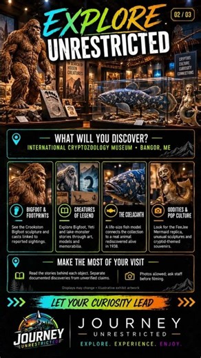 International Cryptozoology Museum- #InternationalCryptozoologyMuseum #VisitMaine #Cryptozoology