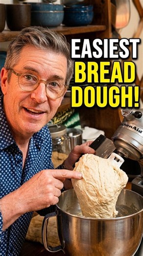 Is This the Easiest Way to Make Bread? 🍞 #kitchenaidmixer #baking