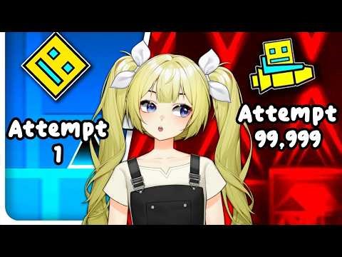 Reacting to The History of Geometry Dash's Hardest Levels