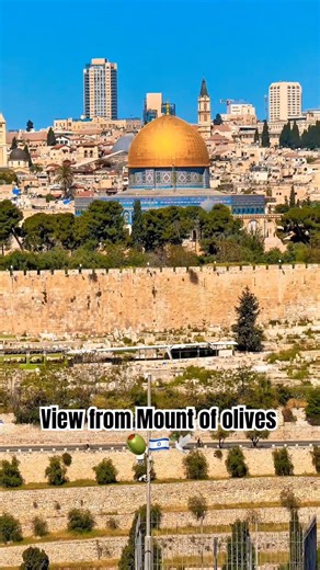 Timeless Panorama:Jerusalem, ancient and eternal. View of the Old City from the Mount of Olives 🫒