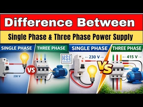 Single Phase vs Three Phase | Difference Explained in Simple Language #hseparamount