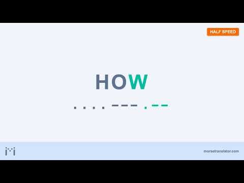 How in Morse code
