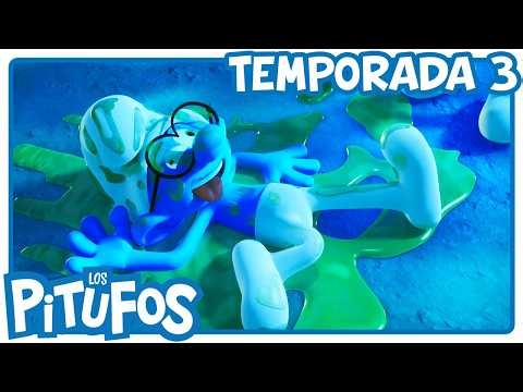 La noche del monstruo • Los Pitufos 3D • Dibujos animados para niños