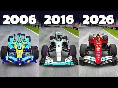 Comparing a F1 2026 Car vs OLDER F1 Cars!
