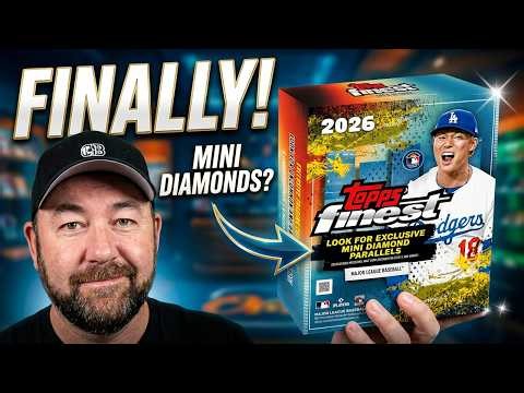 2026 Topps Finest Mega Box Review! Big Rookie Parallel Pull & Mini Diamond Chase