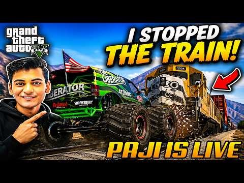 I Used Crazy Vehicles to STOP the Train in GTA 5 | GTA 5 LIVE | #gta5 #gtav #gaming