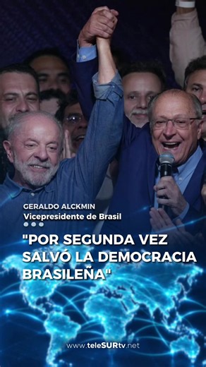 Geraldo Alckmin: “Lula por segunda vez salvó la democracia brasileña”