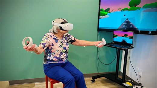 Virtual reality offering new experience for seniors with dementia