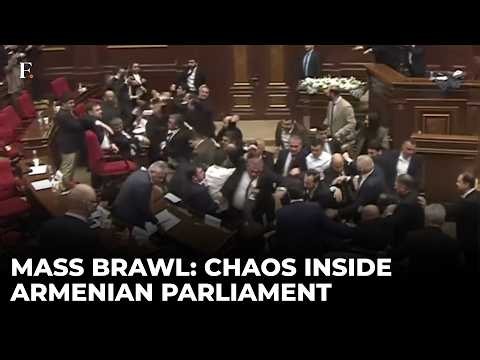 Bloody Nose, Torn Clothes: Mass Brawl Erupts in Armenia Parliament | Watch Chilling Visuals