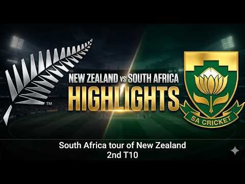 NZ vs SA | 2nd T10 | Highlights | South Africa Tour of New Zealand 2026