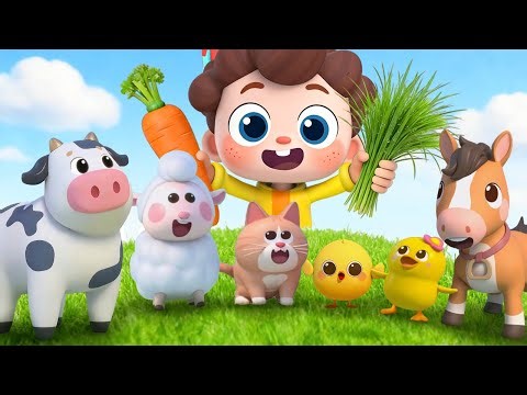 Learn Farm Animals🐑🐄🐤🦆🐱 | Little Delivery Man with Animals | Nursery Rhyme & Kids Songs | BabyBus