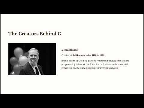 C Language Basics | Lecture 1 - Introduction to C