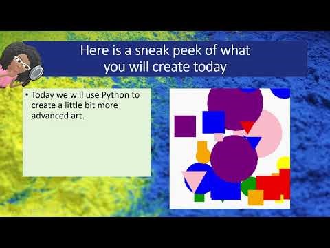 Python Lesson #13 | Python Turtle Random Shapes | Generative Art Tutorial for Beginners