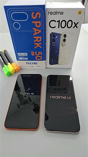 Realme C100x vs Tecno Spark 50 Pro - BOOT Test #shorts