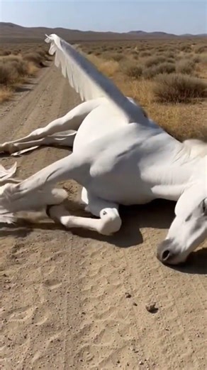 🦄 DEAD PEGASUS Found in Desert! Mythical Winged Horse Lying on Road 😱 (What Really Happened?!)