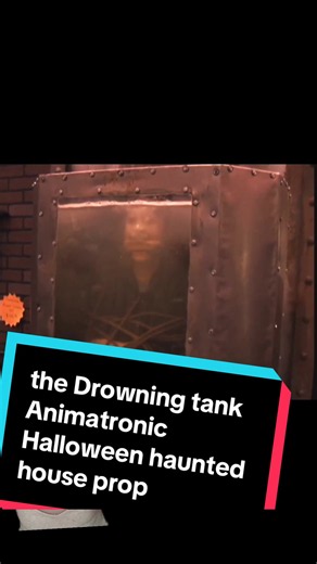 This haunted house Halloween prop is a submechanophobia nightmare, of an animatronic woman in a drowning tank looking like she’s struggling to get out, made by Pale Night Productions in 2009 #halloween #hauntedhouse #horror #horrortok #horrorfan