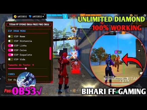 OB53 FREE FIRE MOD MENU 🔥 UNLIMITED DIAMOND HACK 🔥 FF MOD MENU APK 2026