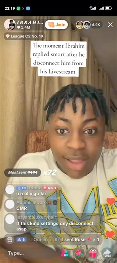 Ibrahim Replies Smart After Being Disconnected From Livestream