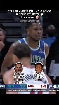 EPIC DUEL between Edwards and Antetokounmpo 🥵 #nba #anthonyedwards #giannisantetokounmpo