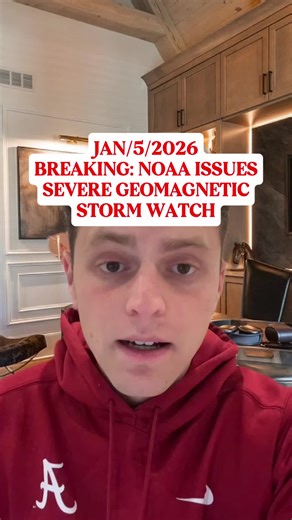 5/9: Rare 19-Year Geomagnetic Storm Watch—Could See Northern Lights as Far South as Alabama This Weekend! #geomagneticstorm #aurora #noaa #spaceweather #weekend #fyp #viral #storytime #tiktok
