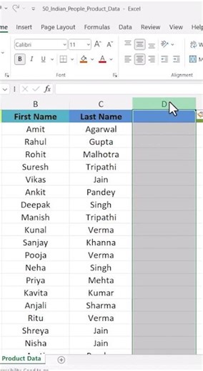 Fix Name Columns in Excel in 2 Seconds