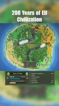 From Forest Village to ELVEN EMPIRE in 200 Years! 🚀🧝‍♀️ #gaming #gamingcommunity #godmode