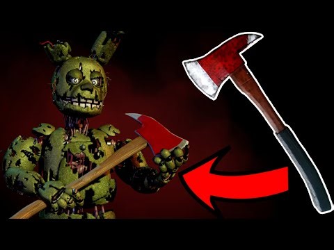 I Made a Real Life Springtrap Axe Weapon DIY 🔥