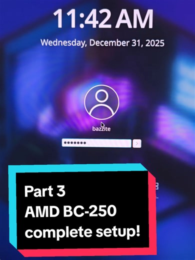 Part 3 for setting up a BC-250 computer. Its a long one! I update the BIOS with a flashing utility, alter some settings, and get Bazzite installed! At the end of this video we have a fully working computer! 😁 #TechMakesArt #bc250 #linux #pcgaming #computer