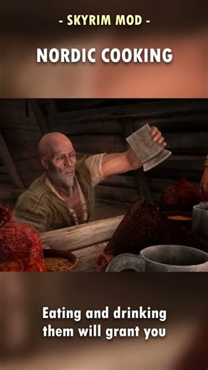 Skyrim FINALLY Has Nordic Food! 🍖
