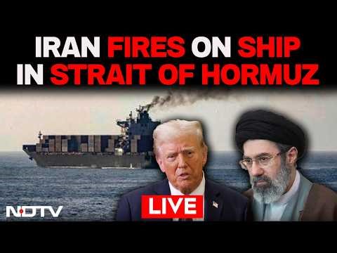 Iran Fires On Ship LIVE | Ship In Strait Of Hormuz LIVE | US Iran Ceasefire Talks | US Iran War