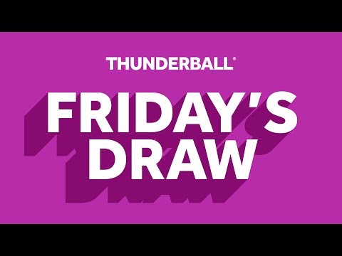 The National Lottery Thunderball draw results from Friday 24 April 2026