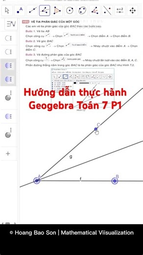 Hướng dẫn thực hành Geogebra Toán 7 P1 #huongdan #thuchanh #geogebra #toan6 #P1
