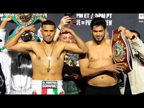 David Benavidez vs Gilberto Zurdo Ramirez FULL Weigh in, Face Off & Final Words