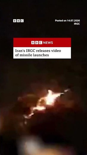 Iran’s IRGC releases video of missile launches. #Iran #BBCNews