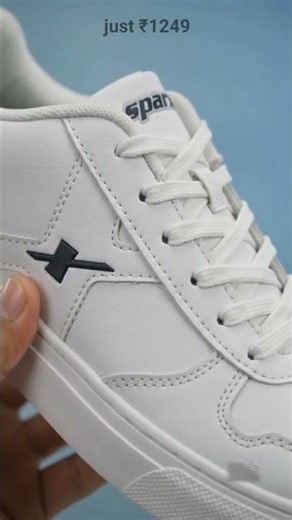 Sparx SM 9065 | Stylish, Comfortable | Sneakers For Men (White, Black , 8)