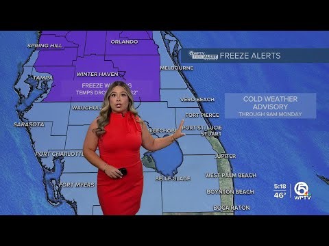 WPTV First Alert Weather Forecast for Morning of Monday, Jan. 19, 2026