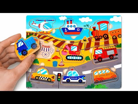 Learn Numbers & Vehicles 🚒🚂 | Math Puzzles and Transport Fun for Kids